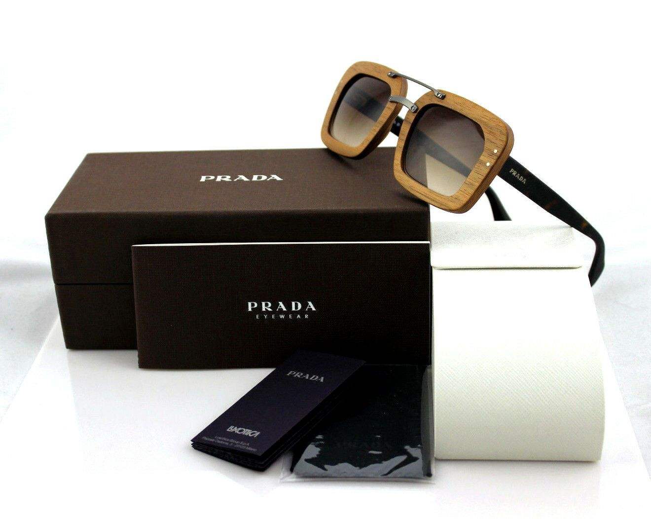 Prada SPR 30R IAM-6S1 - Nut Canaletto-Brown Shaded by Prada for Women - 51-25-135 mm Sunglasses