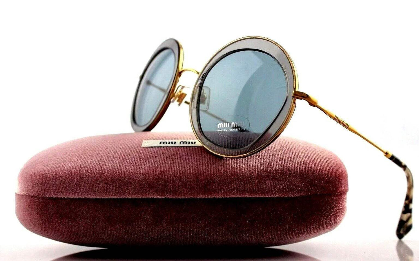 Miu Miu MU 50Q ROY-3C2 - Transparent Grey-Grey by Miu Miu for Women - 52-27-140 mm Sunglasses