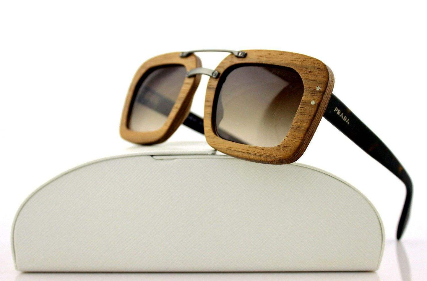 Prada SPR 30R IAM-6S1 - Nut Canaletto-Brown Shaded by Prada for Women - 51-25-135 mm Sunglasses