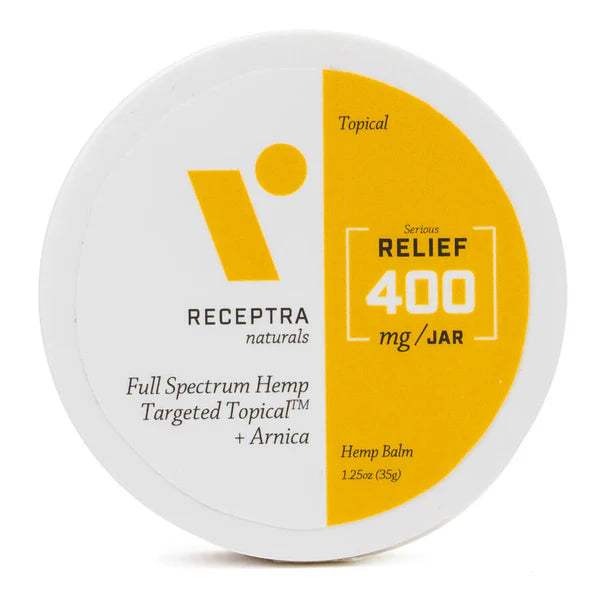Serious Relief 400mg Or percent THC Drops Balm by Receptra Naturals for Unisex - 1.25 oz Topical