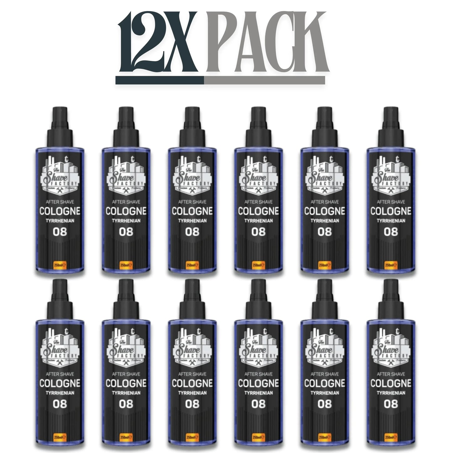 The Shave Factory After Shave Cologne 08 Tyrrhenian 250ml / 8.45 oz Multipack
