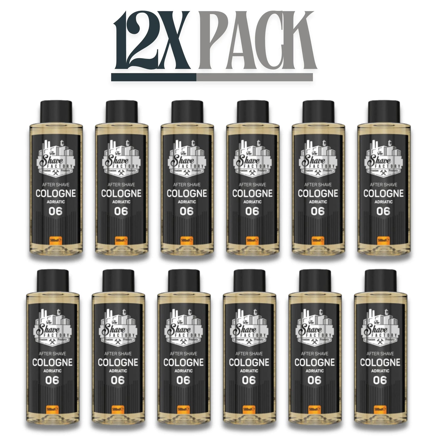 The Shave Factory After Shave Cologne 06 Adriatic 500ml / 16.9 oz Multipack