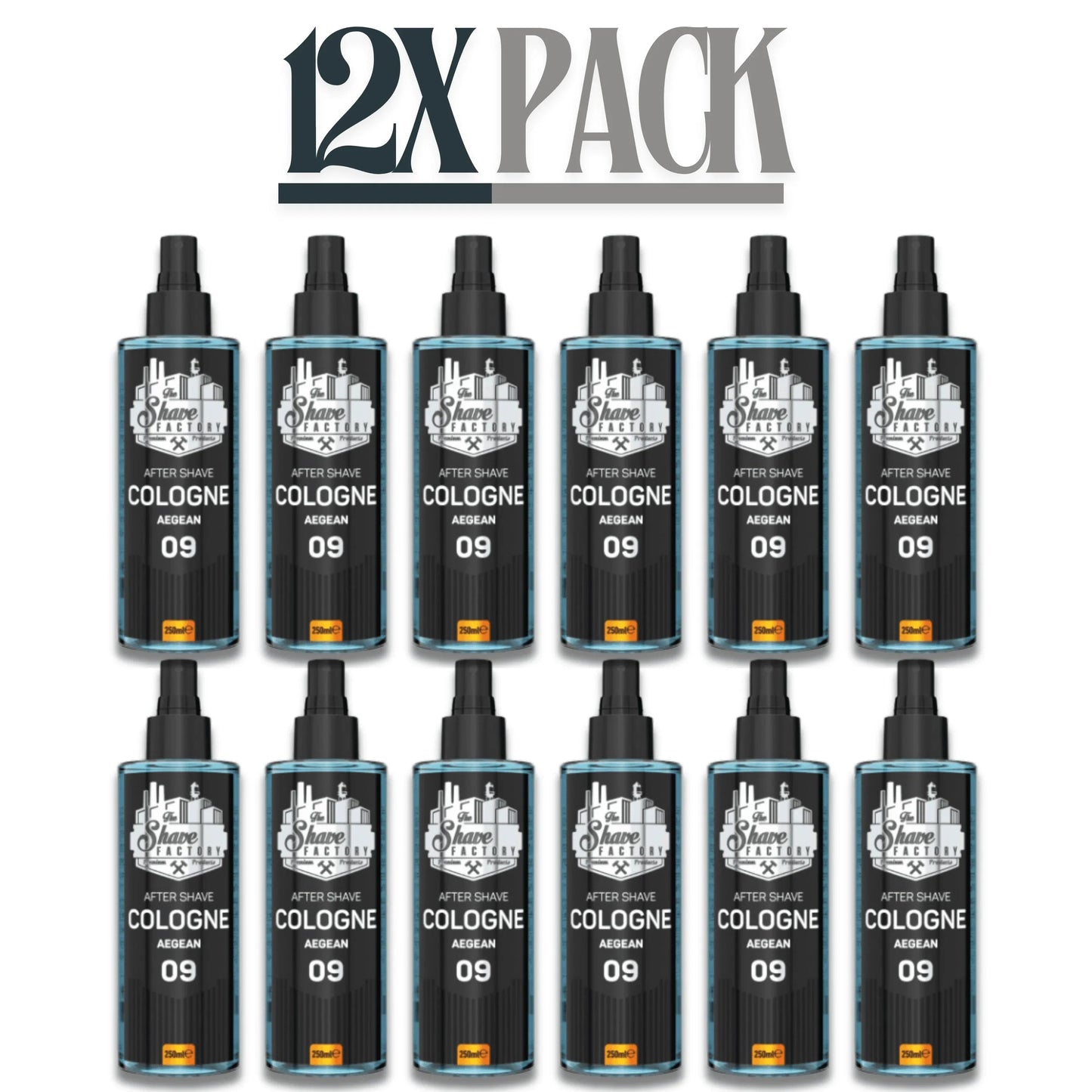 The Shave Factory After Shave Cologne 09 Aegean 8.45 oz - 250 ml Multipack