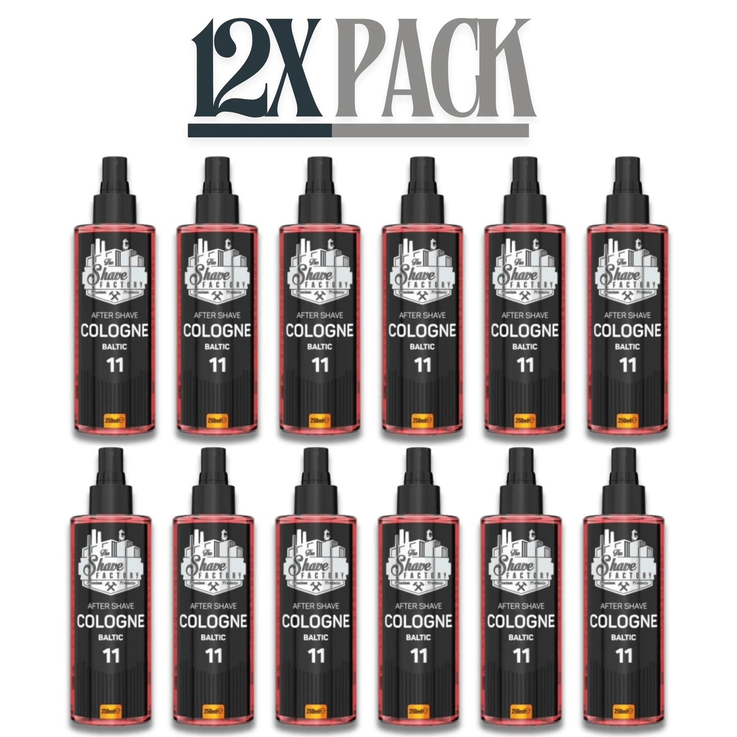 The Shave Factory After Shave Cologne 11 Baltic 250ml / 8.45 oz Multipack