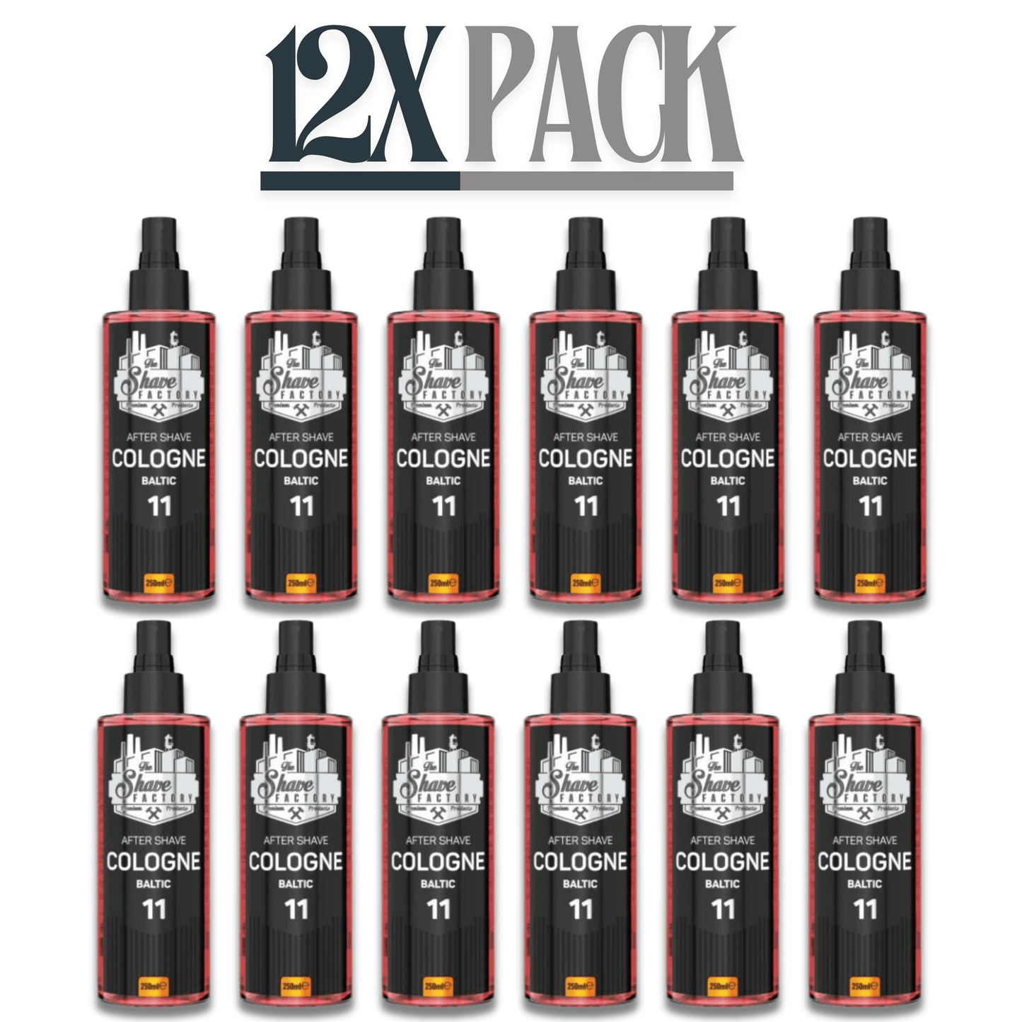 The Shave Factory After Shave Cologne 11 Baltic 8.45 oz Multipack