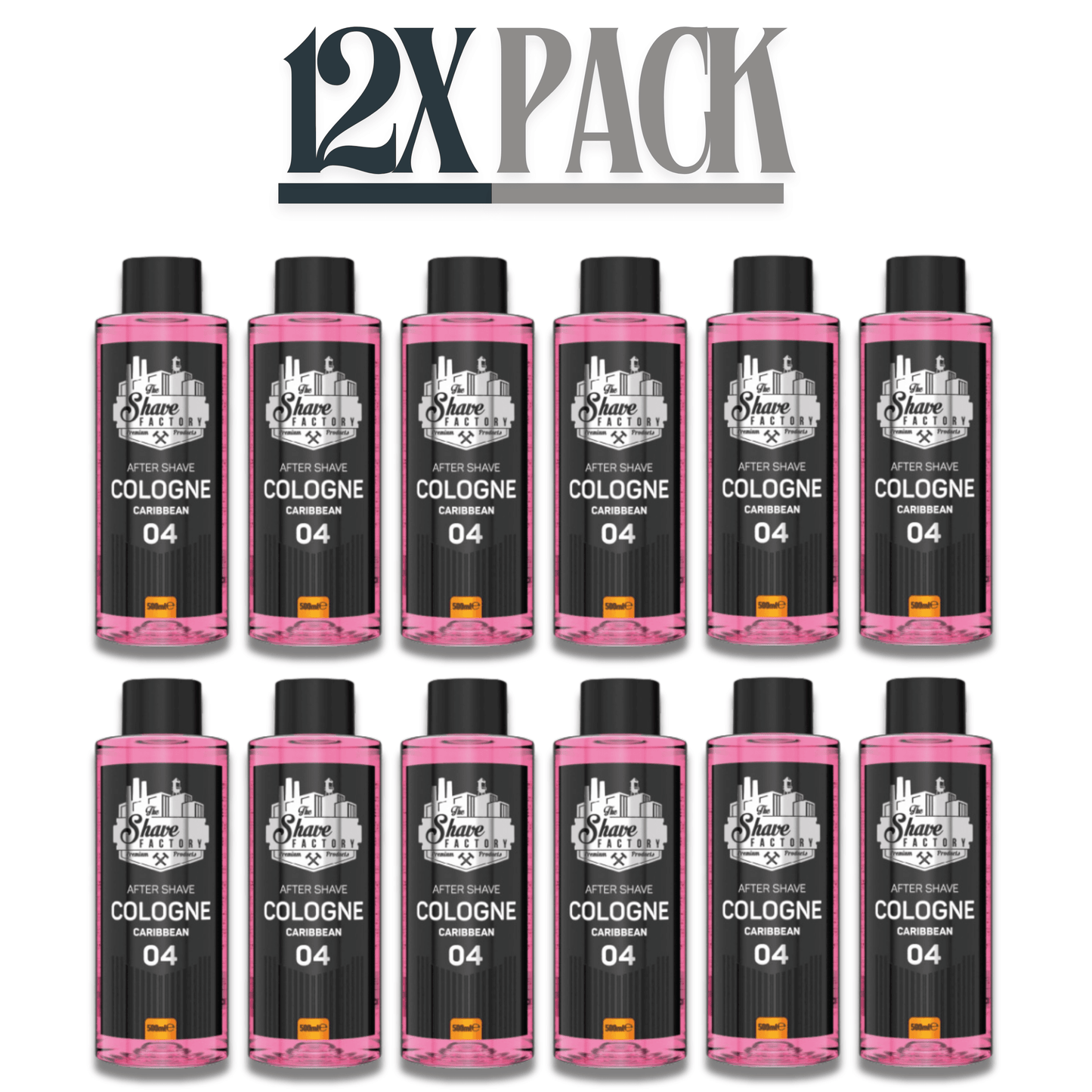 The Shave Factory After Shave Cologne 04 Caribbean 16.9 oz - 500 ml Multipack