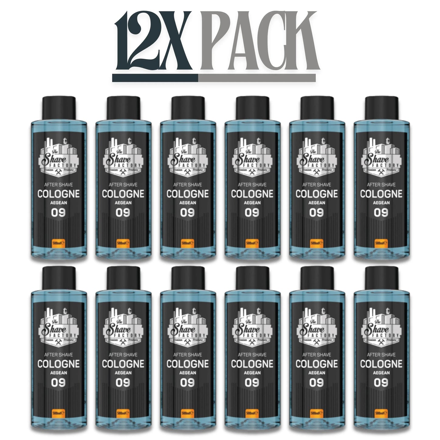 The Shave Factory After Shave Cologne 09 Aegean 16.9 oz - 500 ml Multipack