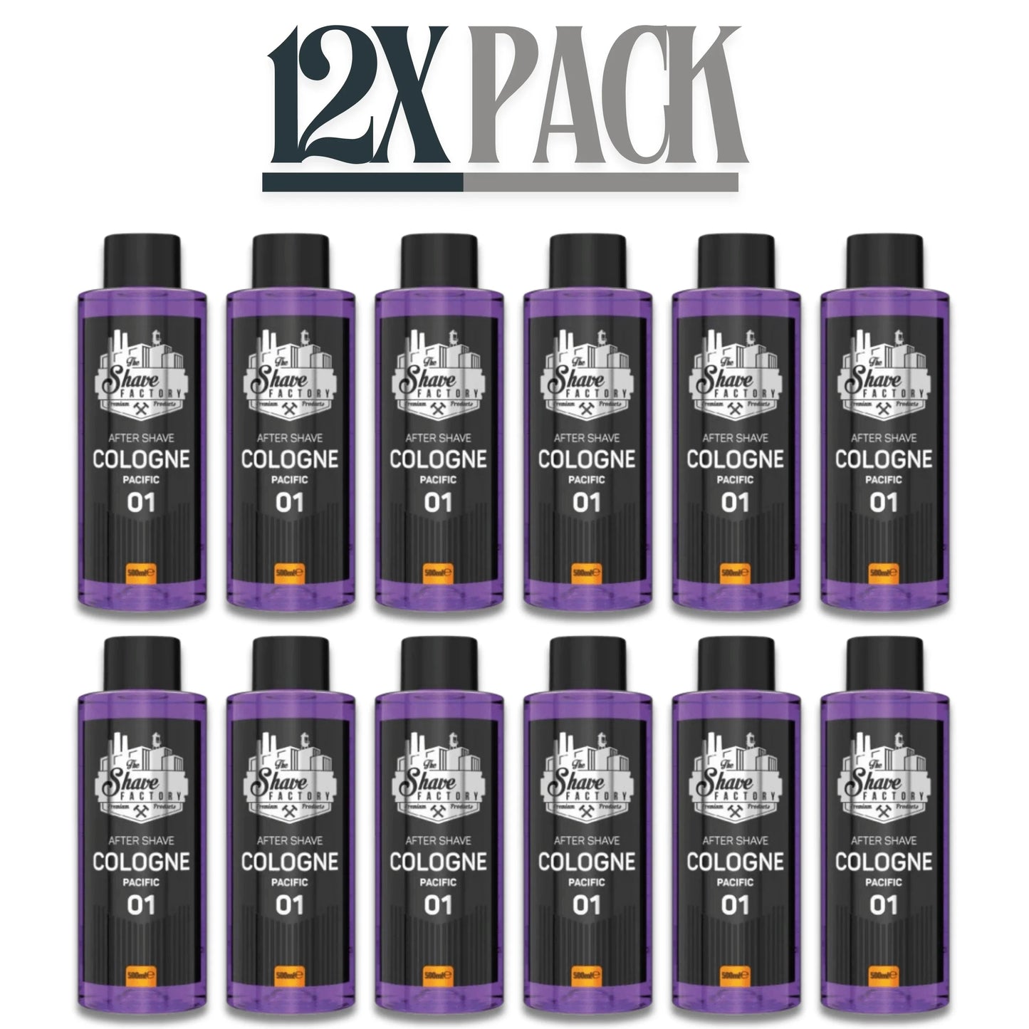 The Shave Factory After Shave Cologne 01 Pacific 500ml / 16.9 oz Multipack