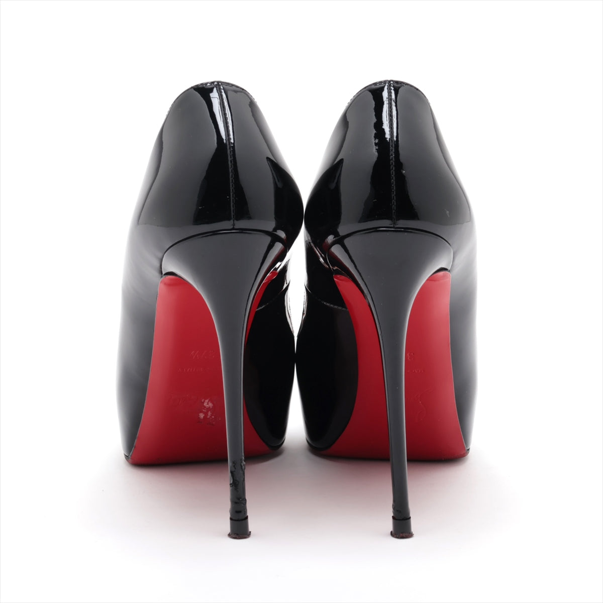 Christian Louboutin Patent Leather Open-toe Pump