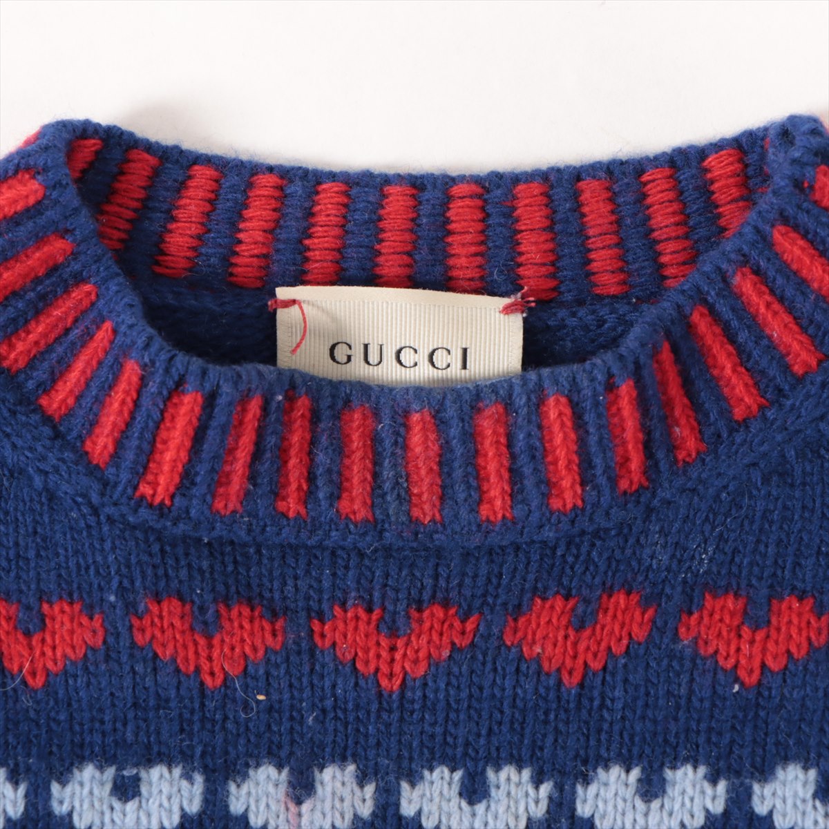 Gucci Wool & Cashmere Knit  Sweater Blue