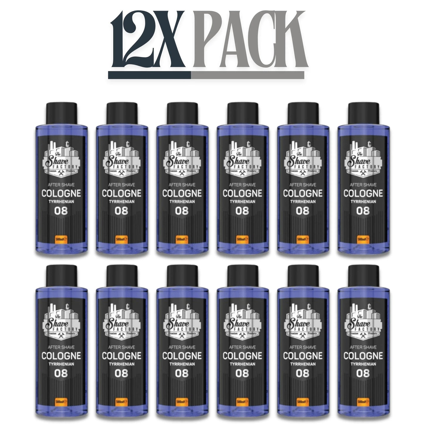 The Shave Factory After Shave Cologne 08 Tyrrhenian 500ml / 16.9 oz Multipack