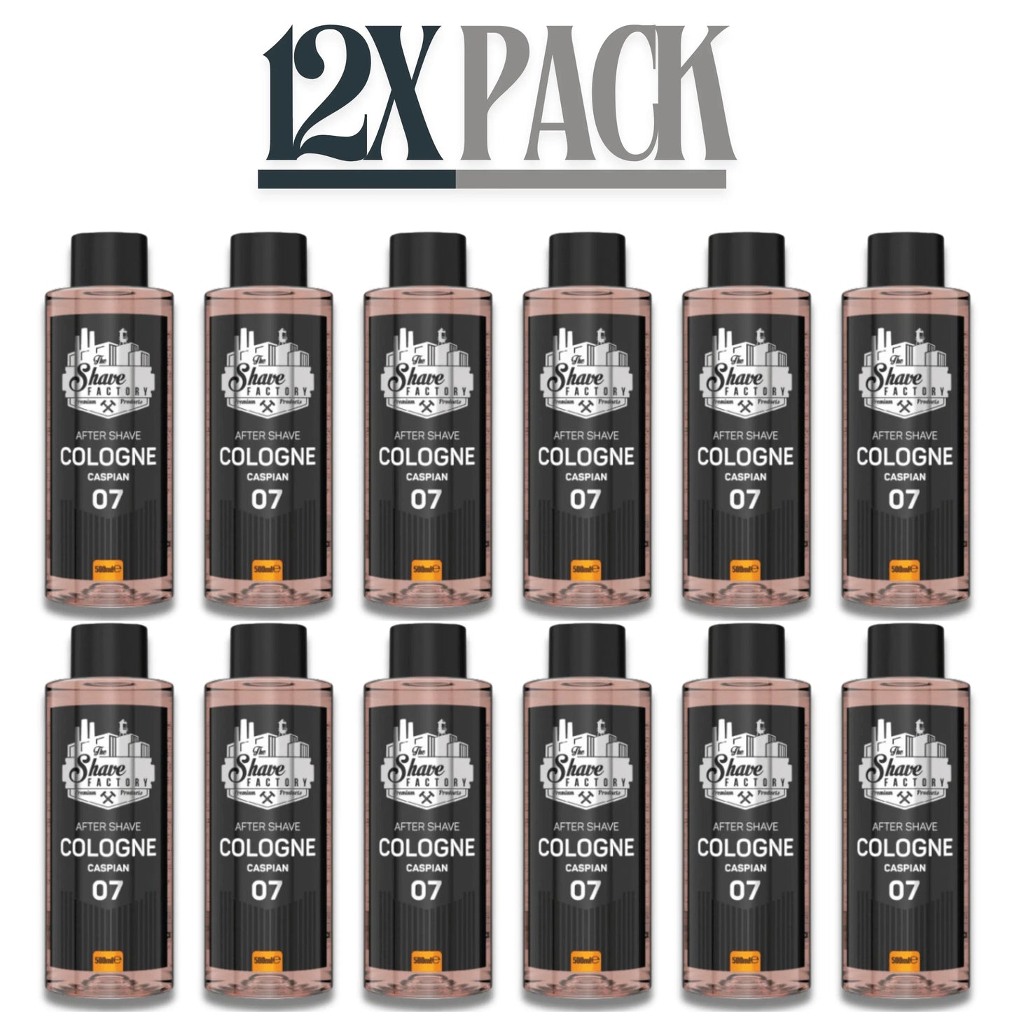 The Shave Factory After Shave Cologne 07 Caspian 500ml / 16.9 oz Multipack