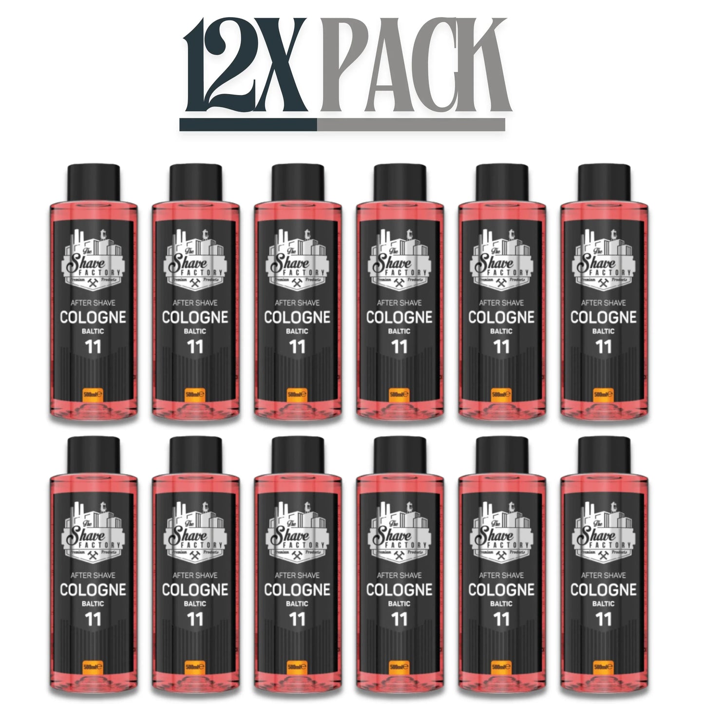 The Shave Factory After Shave Cologne 11 Baltic 500ml / 16.9 oz Multipack