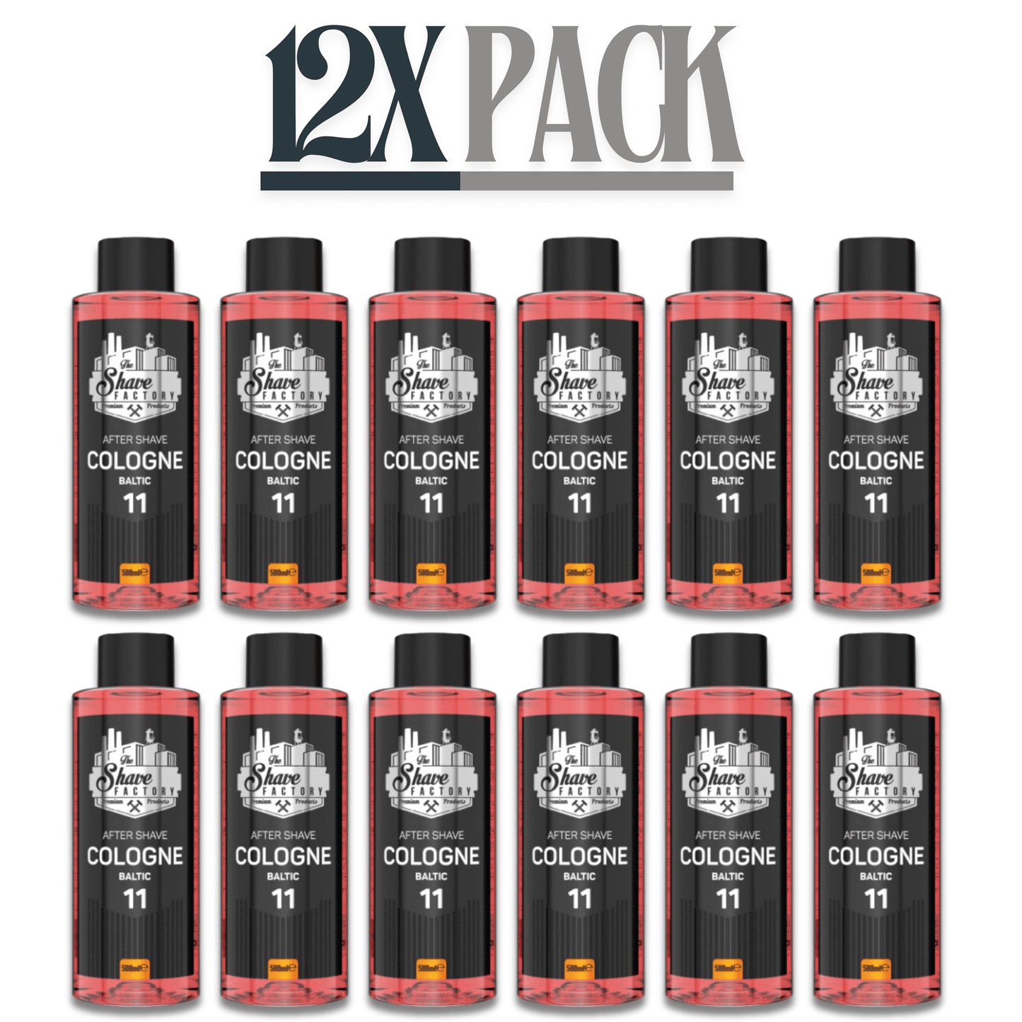 The Shave Factory After Shave Cologne 11 Baltic 16.9 oz Multipack