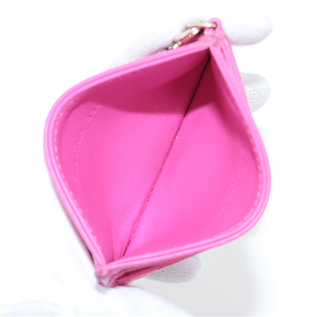 Dior Lady Dior Cannage Lambskin Card Case Pink