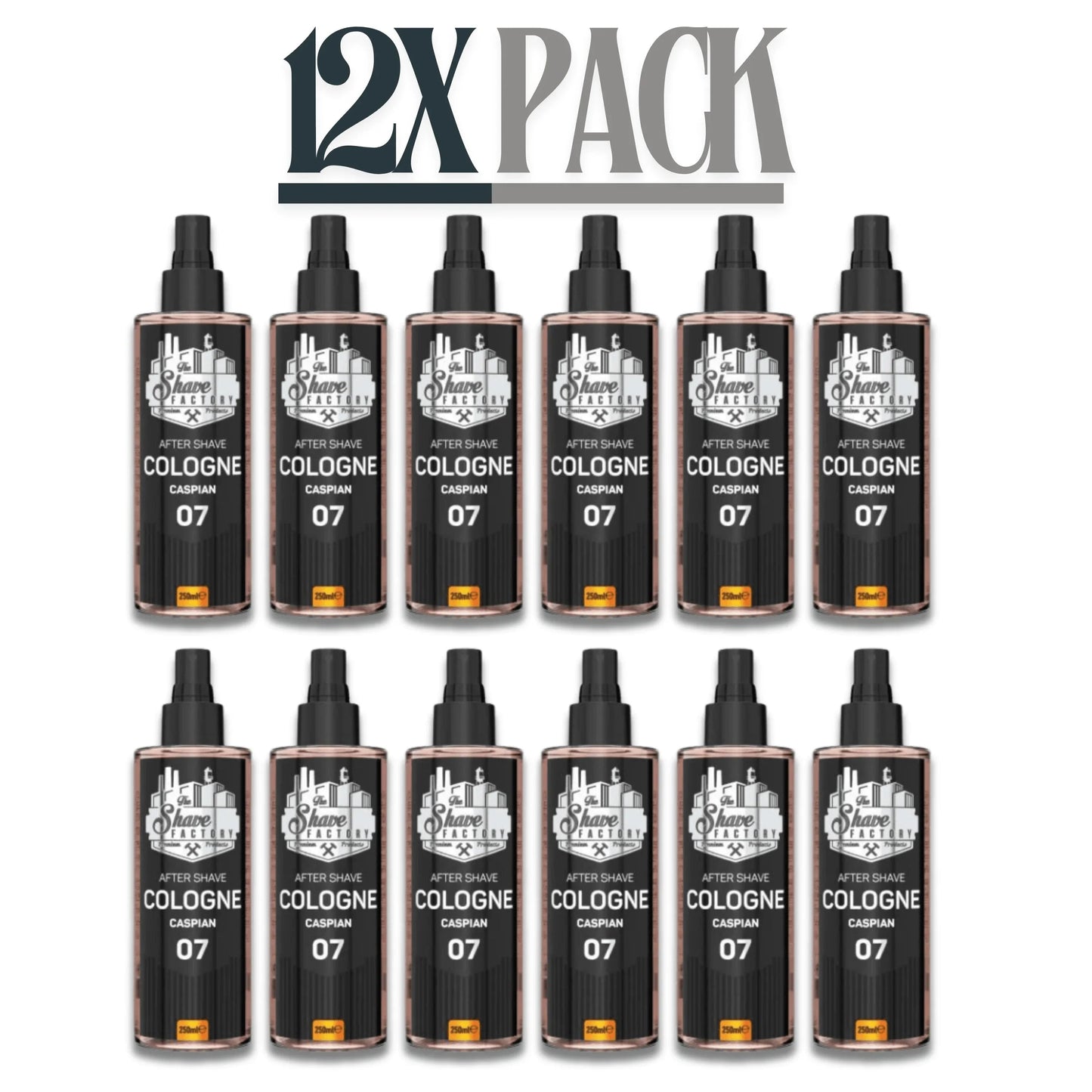 The Shave Factory After Shave Cologne 07 Caspian 250ml / 8.45 oz Multipack