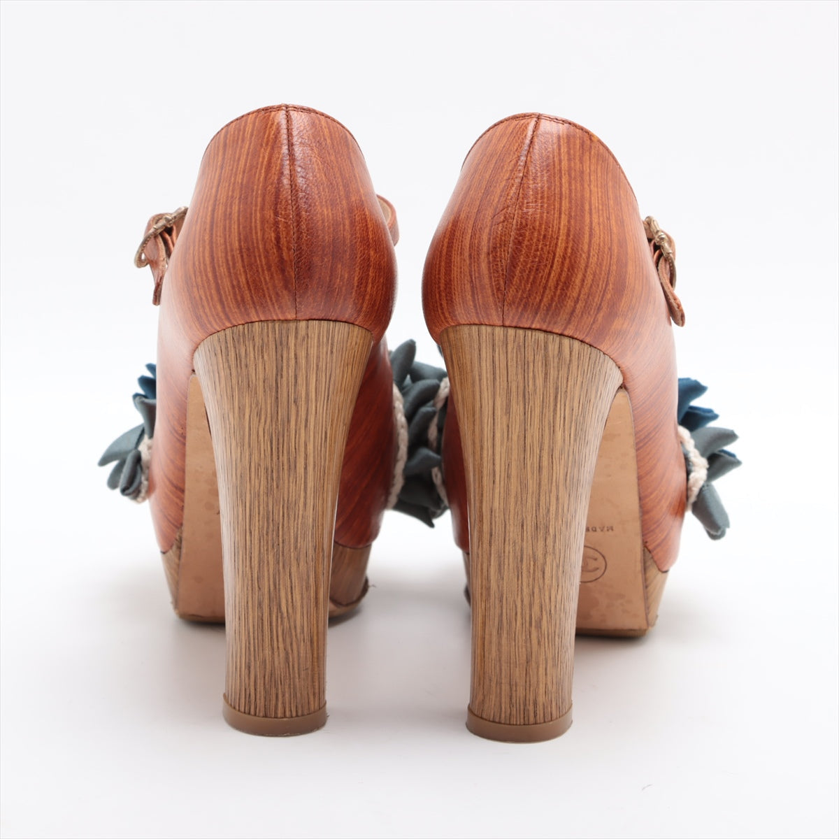 Chanel Rare Multicolor Floral Wood Pumps Limited Edition