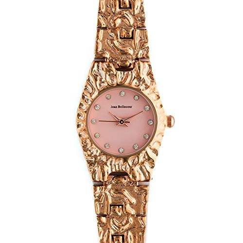 REDS23-RGP Duclos - Rose Gold Stainless Steel Bracelet Watch by Jean Bellecour for Women - 1 Pc Watch