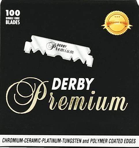 The Shave Factory Straight Edge Razor Kit (Matte/Barber No22 50ml Cologne / 100 Derby Premium Single Edge Razor Blades) - BarberSets