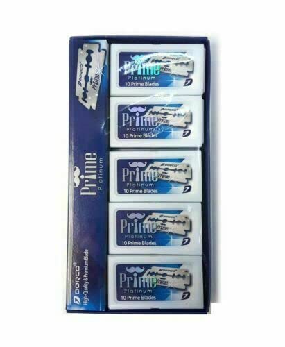 Dorco STP301 Prime Platinum Extra Double Edge Razor Blade - 1000 ct