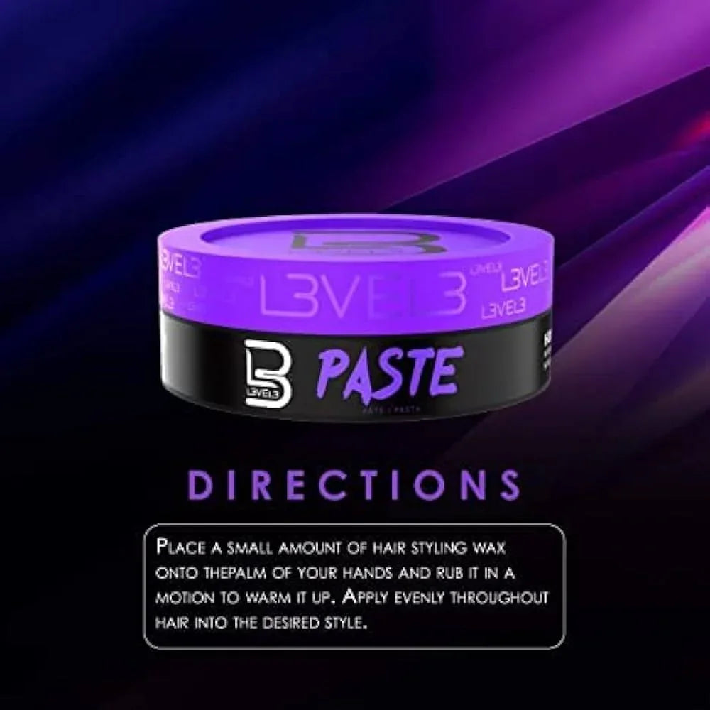 L3VEL3 Hair Styling Paste 142g / 5 oz - Multipack