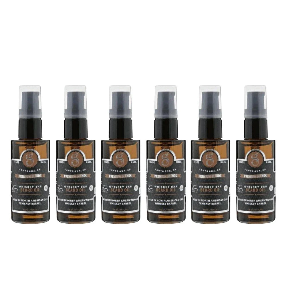 Suavecito Premium Blends Whiskey Bar Beard Oil 1 oz - 6 Pack