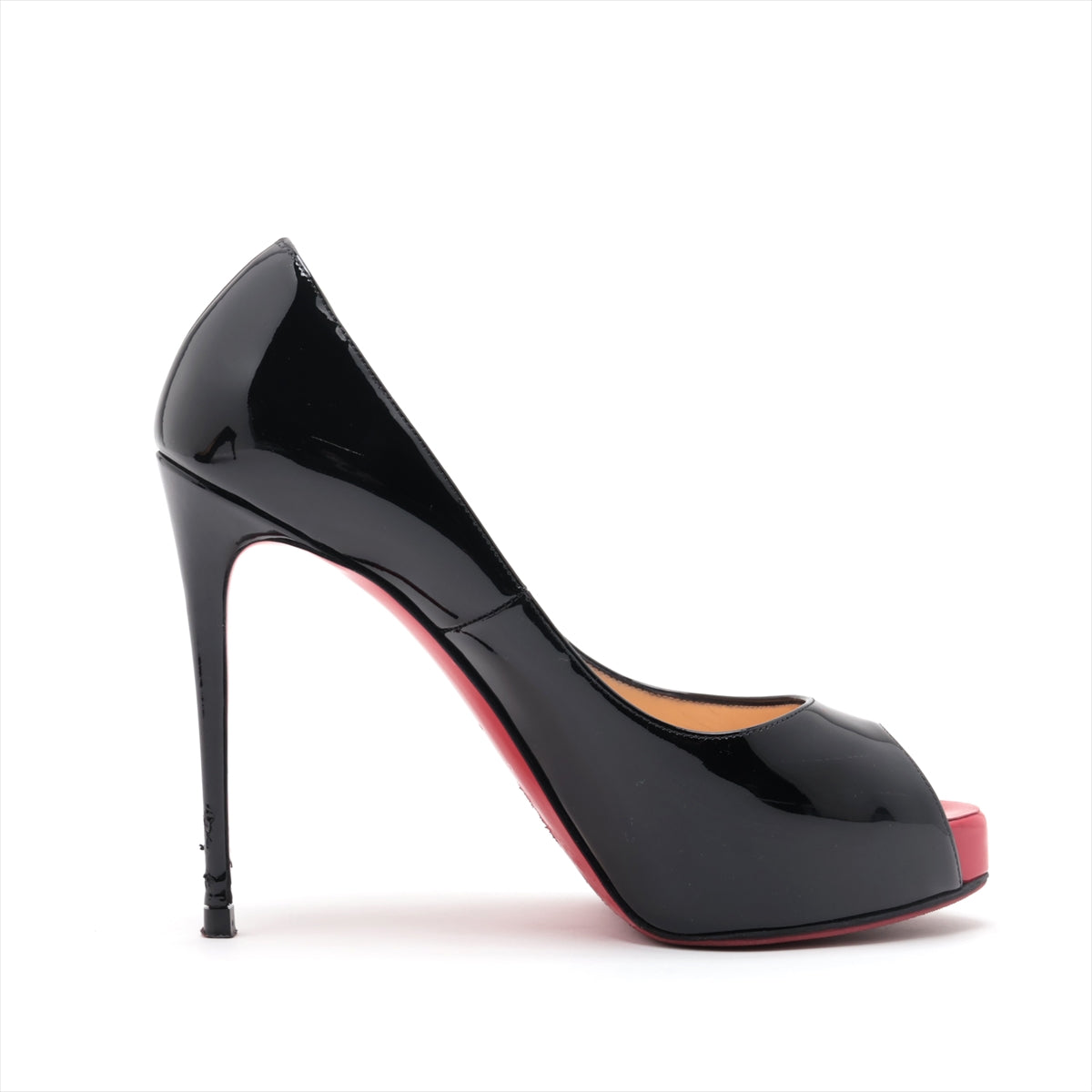 Christian Louboutin Patent Leather Open-toe Pump