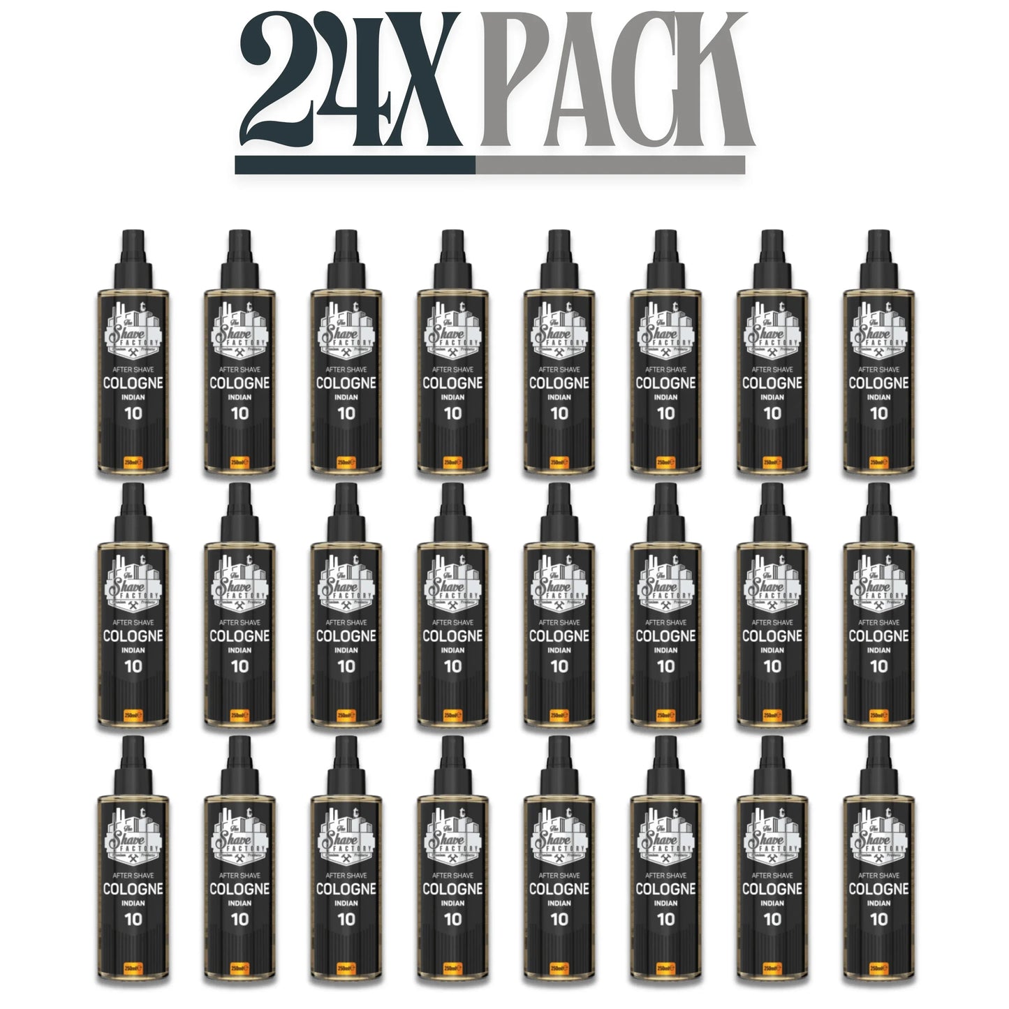 The Shave Factory After Shave Cologne 10 Indian 250ml / 8.45 oz Multipack