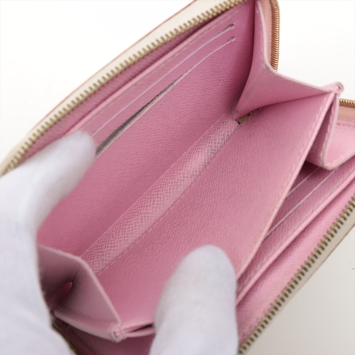 Louis Vuitton Multicolor Zippy Coin Purse White