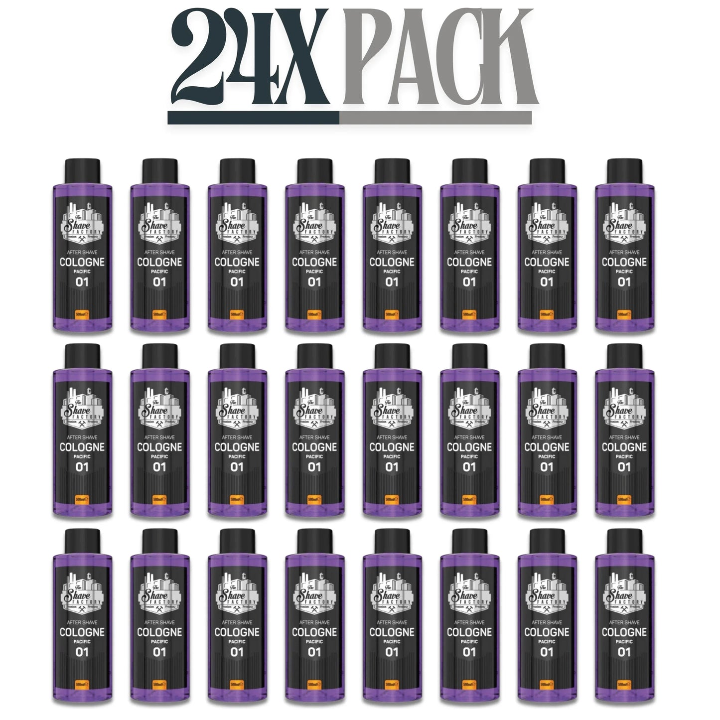 The Shave Factory After Shave Cologne 01 Pacific 500ml / 16.9 oz Multipack