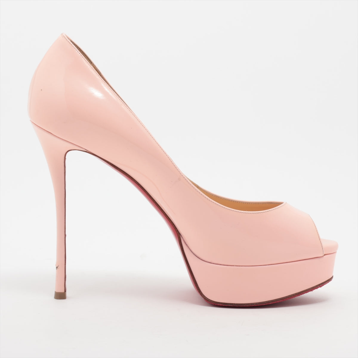 Christian Louboutin Leather Open-toe Pump Baby Pink