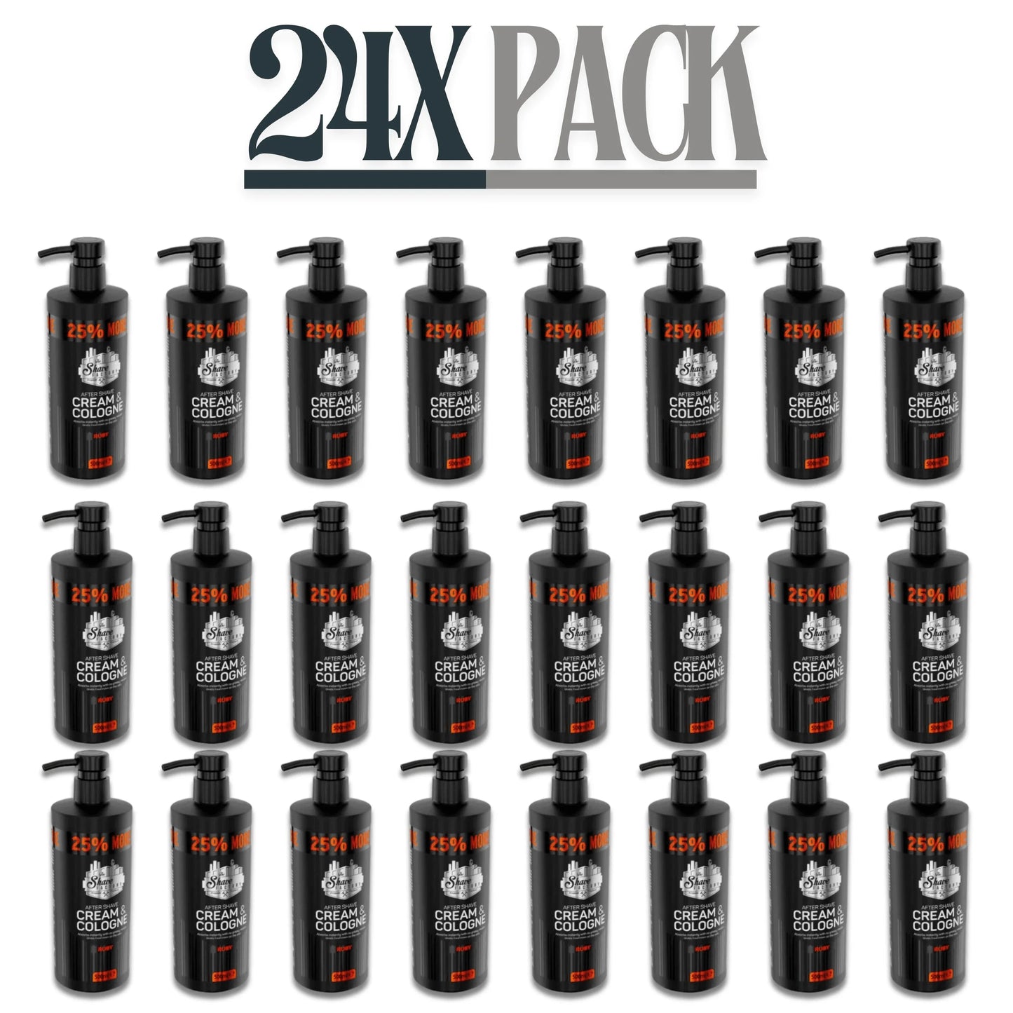 The Shave Factory After Shave Cream & Cologne 2 in 1 Ruby 500ml / 16.9 oz Multipack
