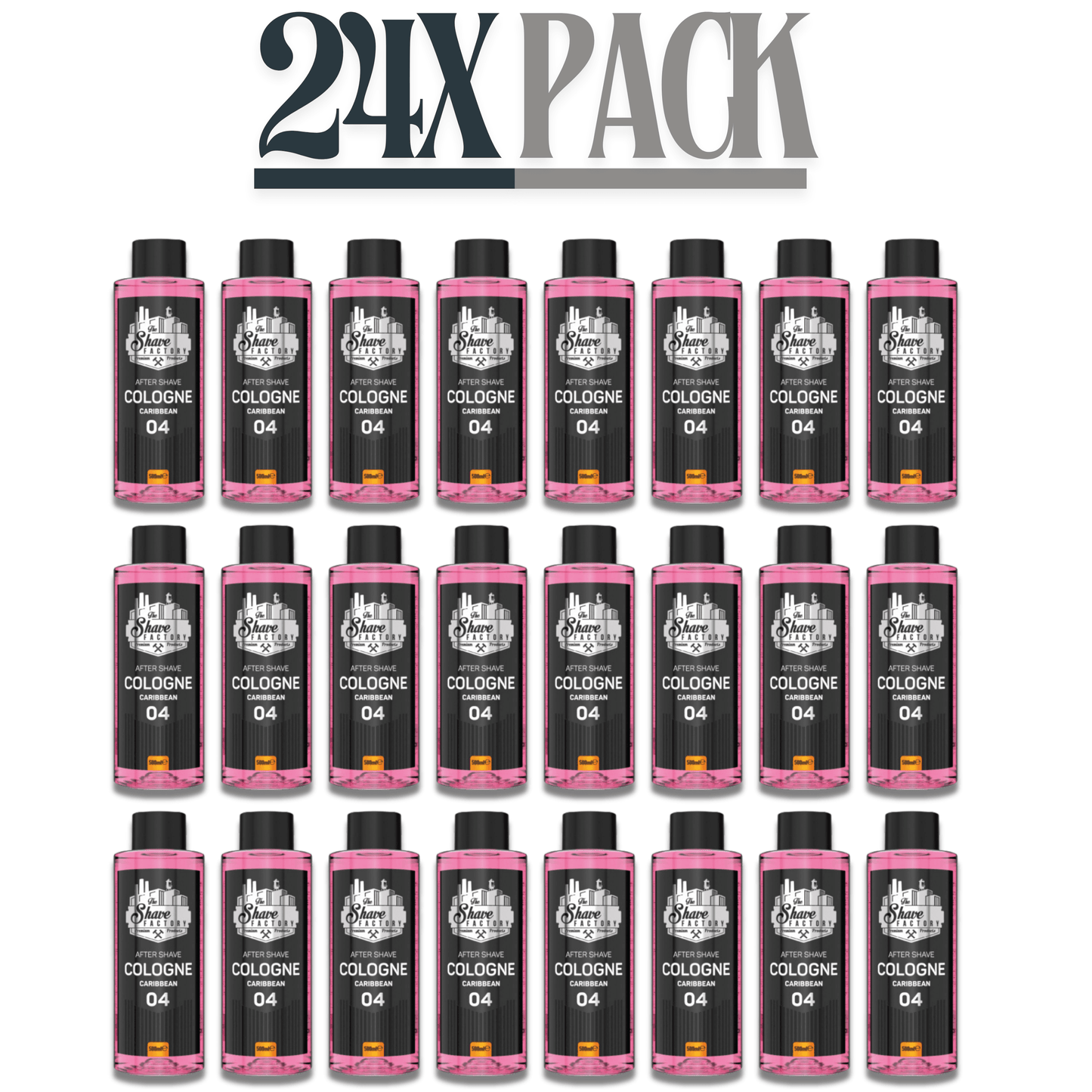 The Shave Factory After Shave Cologne 04 Caribbean 16.9 oz - 500 ml Multipack