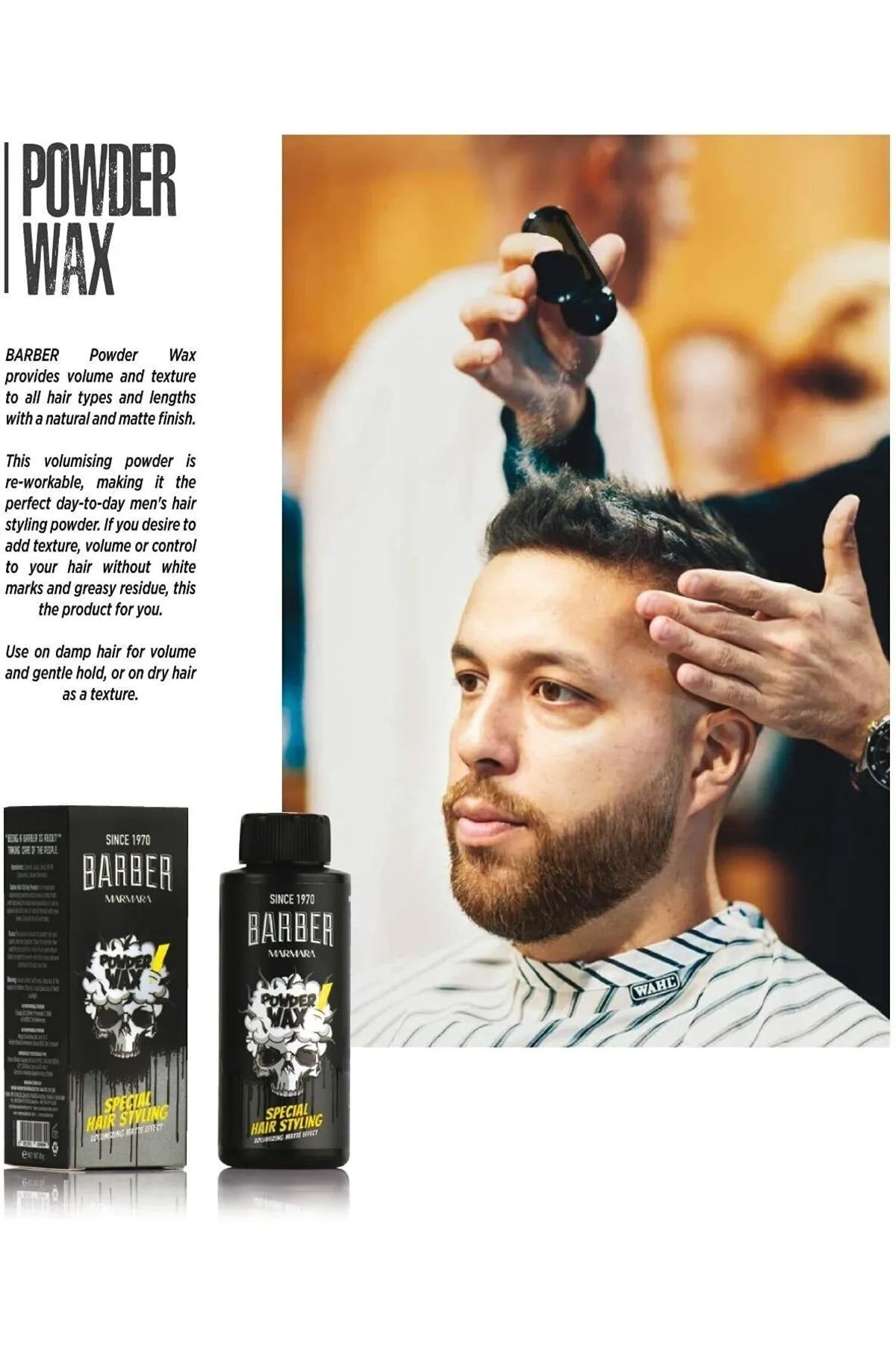 Marmara Barber Powder Wax 0.67 oz