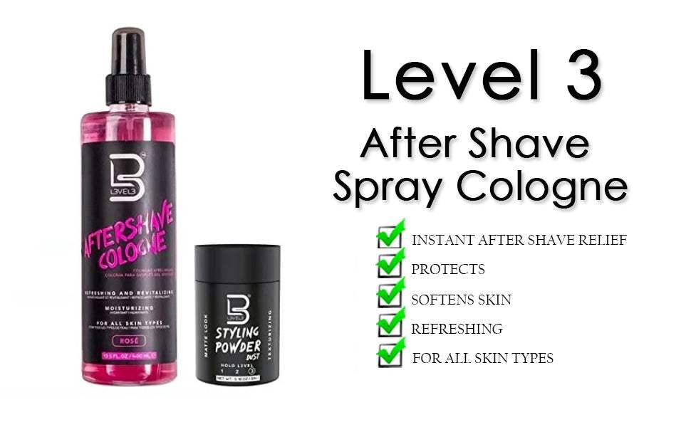 L3VEL3 Aftershave Cologne Rose