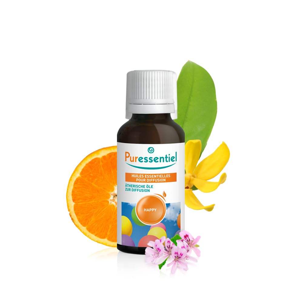 Diffusion Essential Oil - Happy by Puressentiel for Unisex - 1.01 oz Oil
