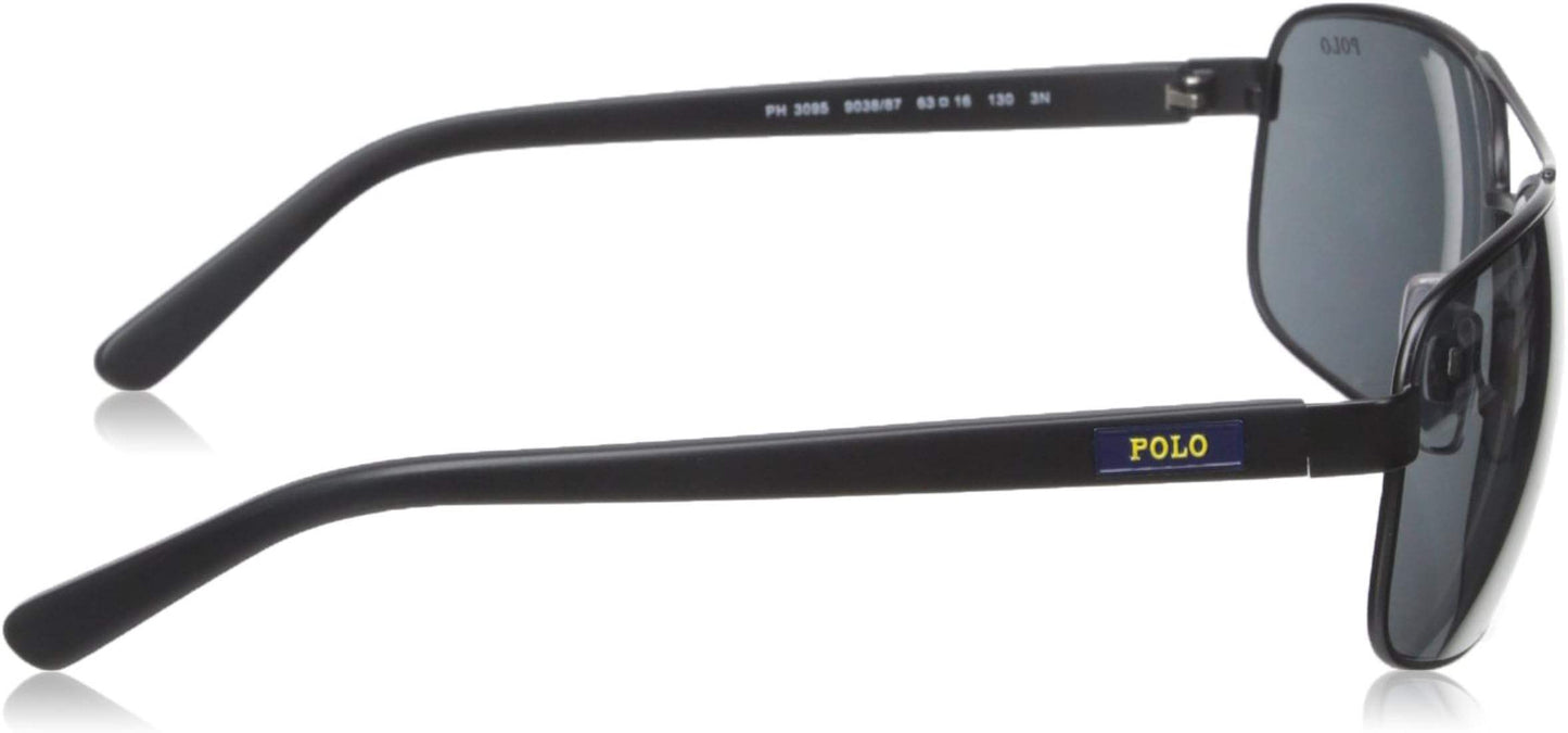 Polo Ralph Lauren PH 3095 9005-9A - Semi Shiny Green-Green Polarized by Ralph Lauren for Men - 63-16-130 mm Sunglasses