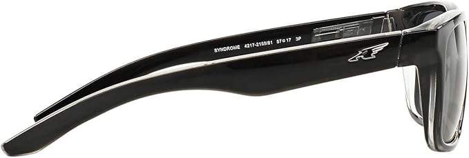 Arnette AN 4217 41-6G Syndrome - Gloss Black-Silver by Arnette for Men - 57-17-140 mm Sunglasses