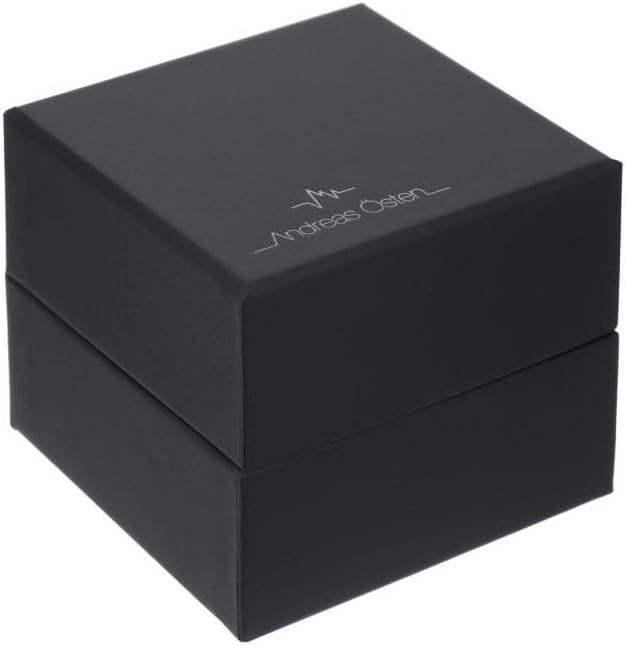 AO-176 Hygge - Black Charcoal/Black Leather Strap Watch by Andreas Osten for Women - 1 Pc Watch