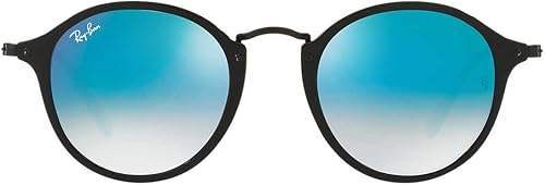 Ray Ban RB 2447 901-40 - Black-Blue Gradient Flash by Ray Ban for Unisex - 49-21-145 mm Sunglasses
