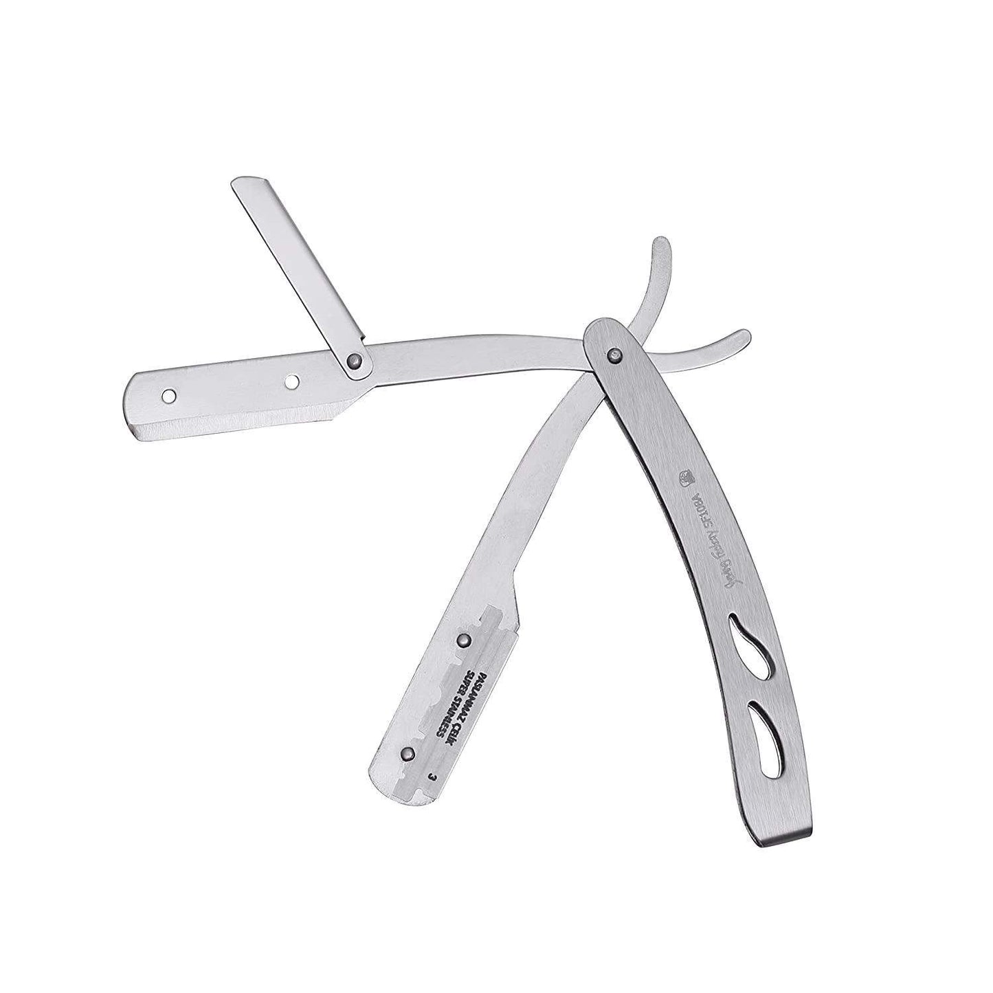 The Shave Factory Straight Edge Razor Kit (Matte/Barber No23 50ml Cologne / 100 Derby Premium Single Edge Razor Blades) - BarberSets