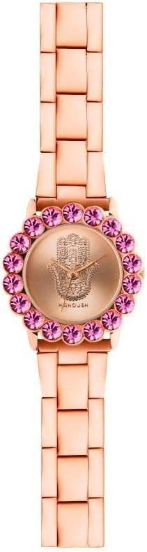 MSHSCRG Scarlett Hand - Rose Gold Stainless Steel Bracelet Watch by Manoush for Women - 1 Pc Watch