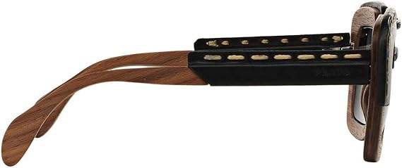 Prada SPR 26R UA6-1A1 - Nut Canaletto Black Leather-Grey Gradient by Prada for Unisex - 51-25-140 mm Sunglasses