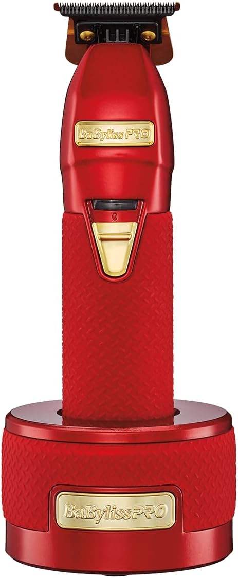 BaBylissPRO Boost FX Limited Edition Red Clipper, Trimmer & Charging Bases