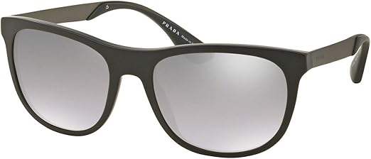 Prada SPR 04S TKM-1A0 - Matte Grey-Light Grey Gradient by Prada for Men - 57-19-145 mm Sunglasses