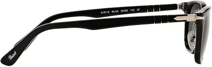 Persol PO3127S 95-58 - Black-Green Polarized by Persol for Men - 52-22-145 mm Sunglasses