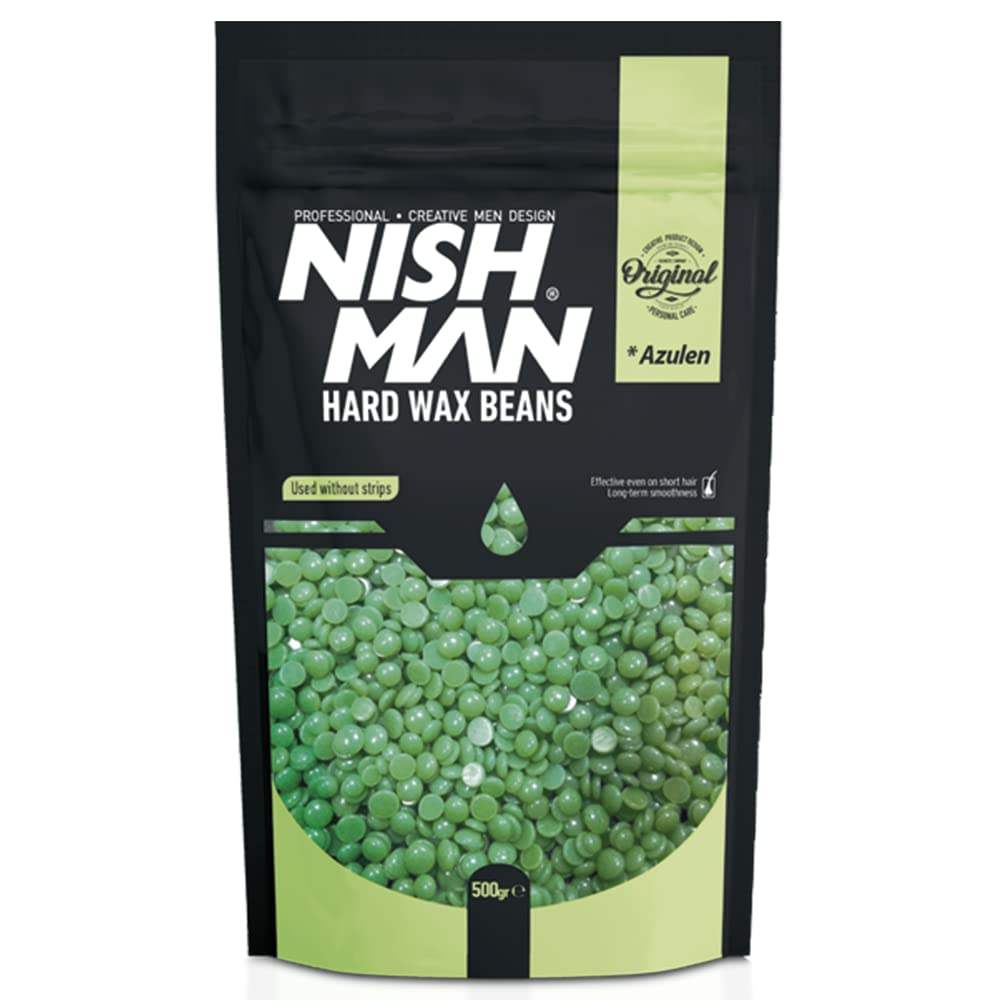 NISHMAN Hair Removal Wax Beans Azulene Hard Wax 500g