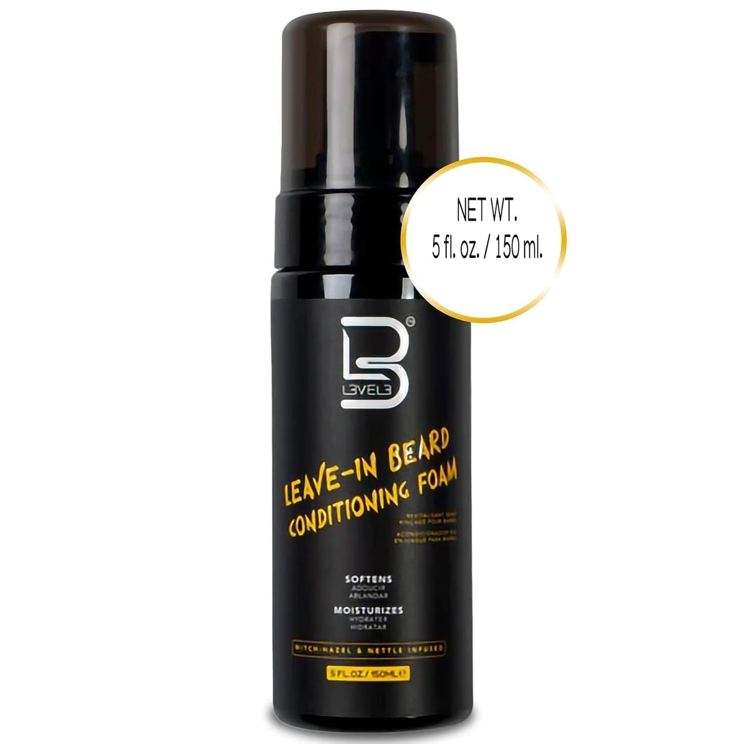 L3VEL3 Leave-in Beard Conditioning Foam 5 oz