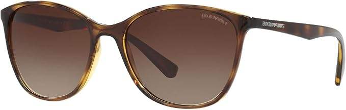 Emporio Armani AR 8043-H 5026-T5 - Dark Havana-Brown Polarized by Giorgio Armani for Women - 54-18-135 mm Sunglasses