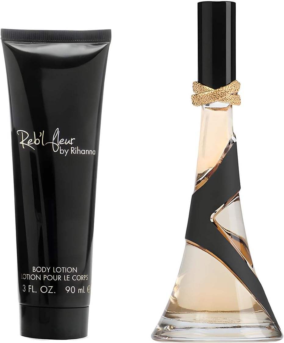 Rebl Fleur by Rihanna for Women - 2 Pc Gift Set 1.7oz EDP Spray, 3oz Body Lotion